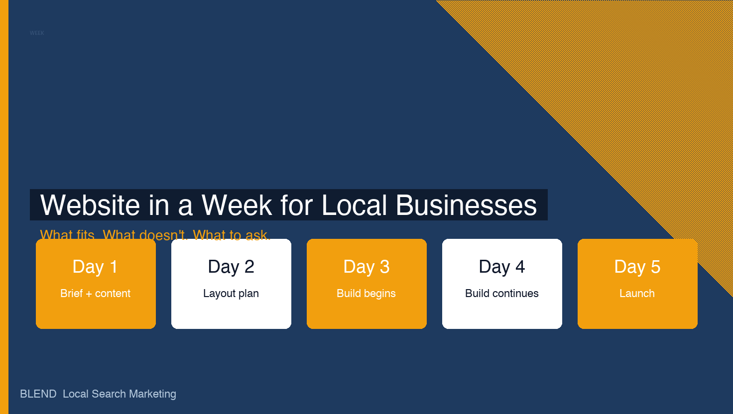 Website in a Week for Local Businesses: What Is Realistic?
