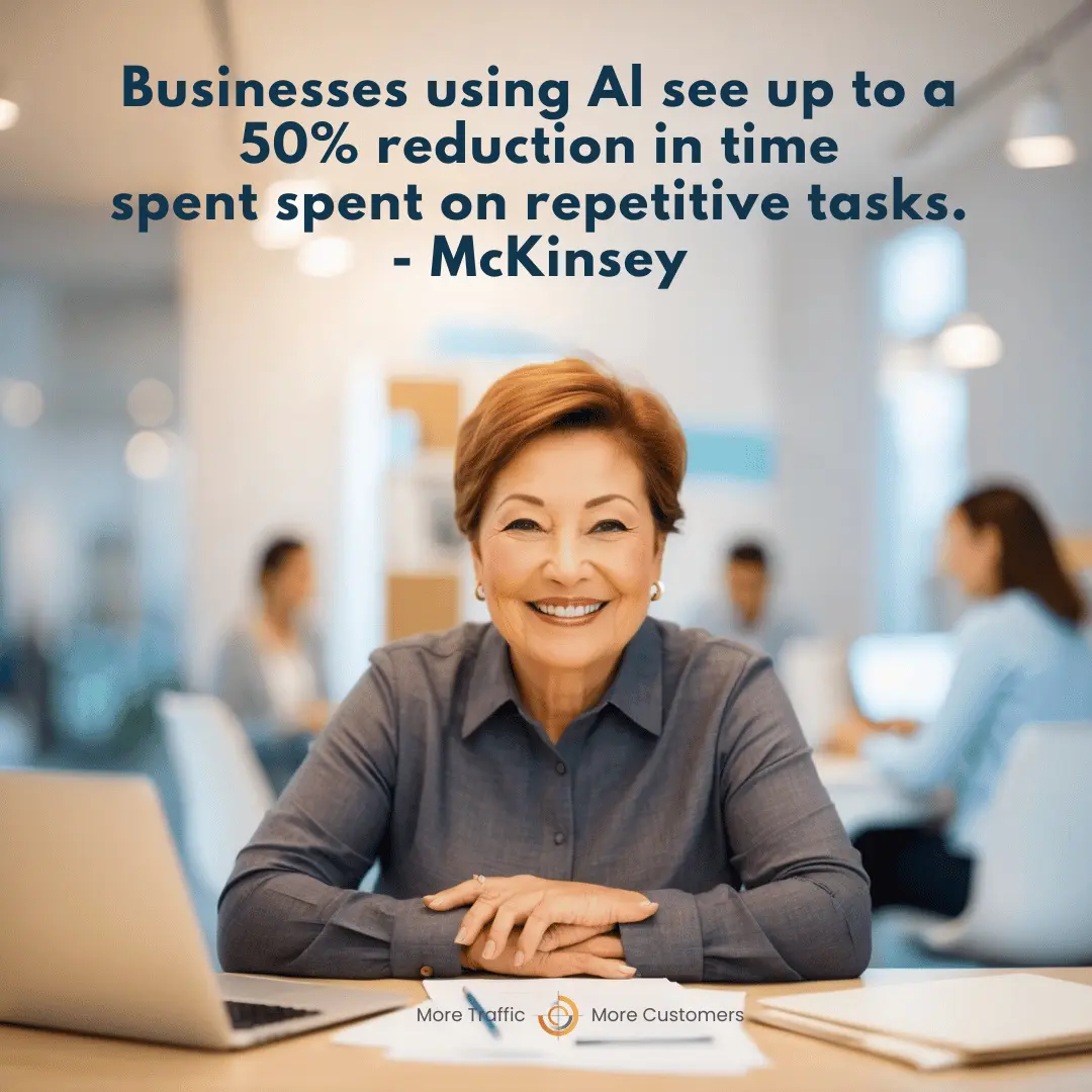 Businesses using AI see up to a 50% reduction in time spent on repetitive tasks - Blend