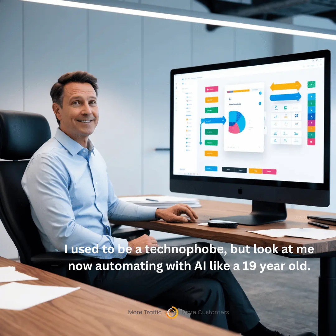 I used to be a technophobe but look at me now automating with AI - Blend