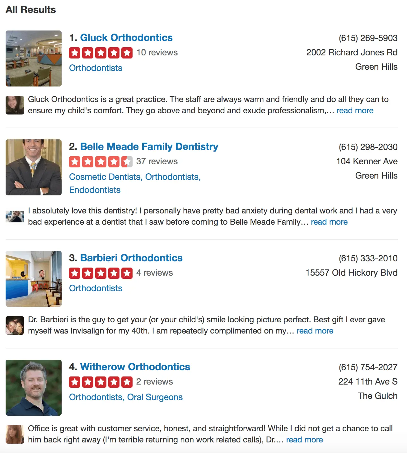 Yelp Screenshoot 2