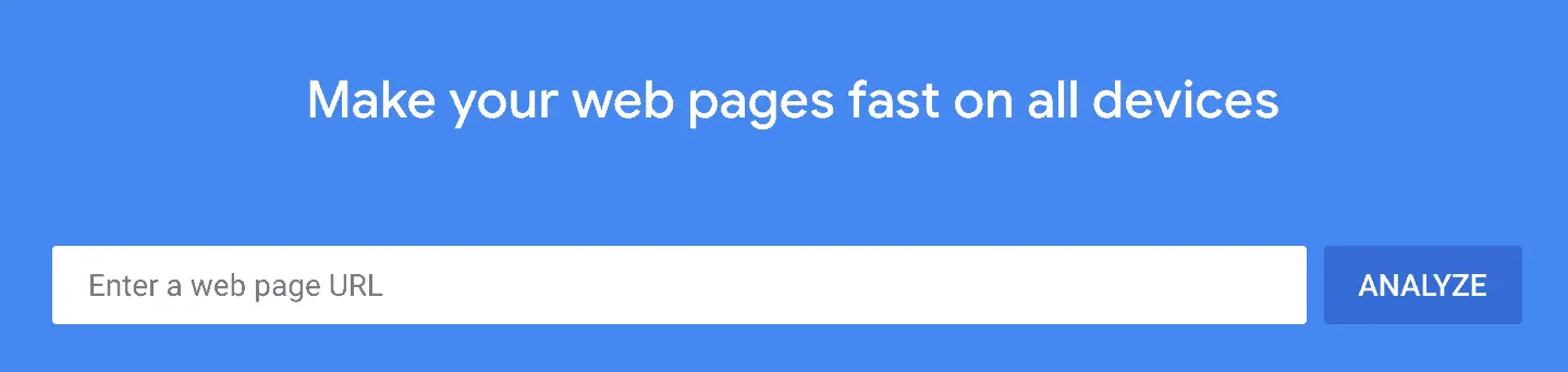google pagespeed insights