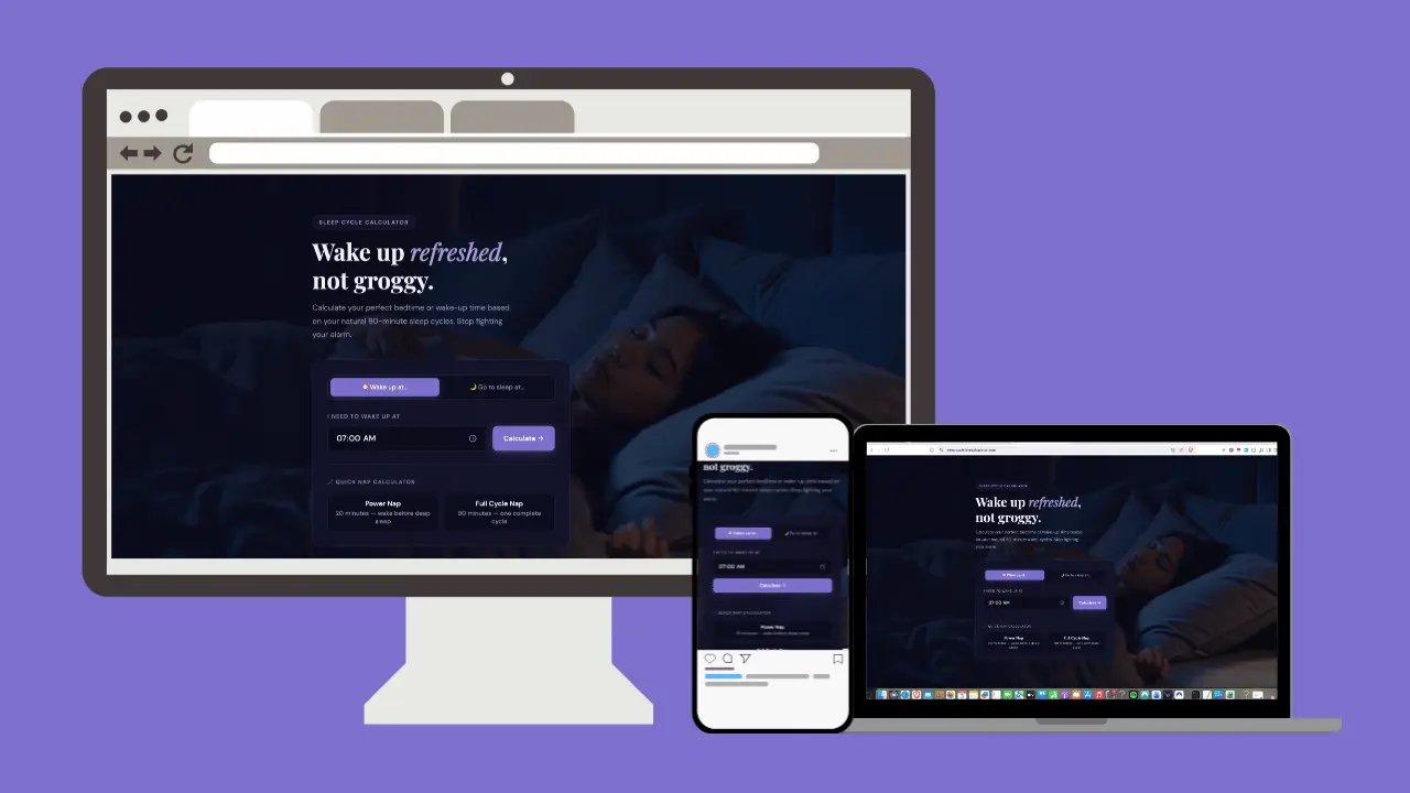 Sleep Cycle Time Calculator